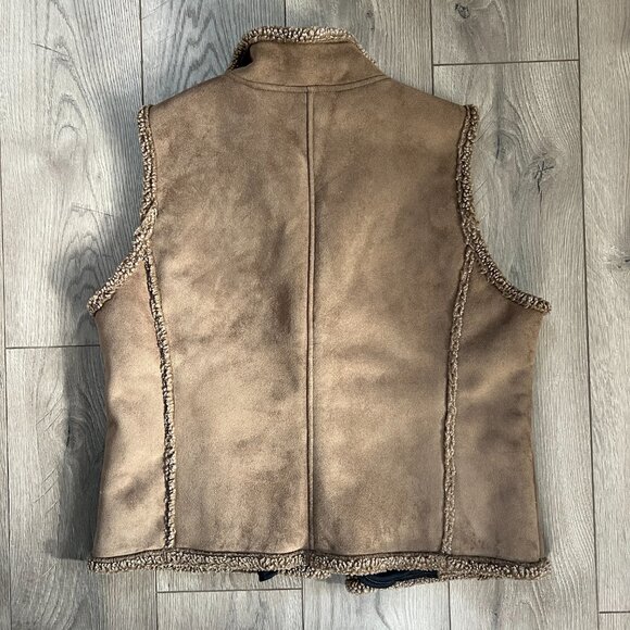 LL Bean Sherling Button Down Vest Womens XL - Picture 5 of 5